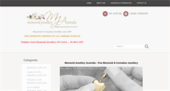Desktop Screenshot of memorialjewellery.com.au